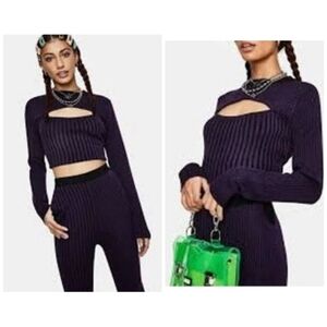 THE Ragged Priest ribbed cutout sweater XS